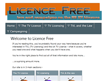 Tablet Screenshot of licencefree.co.uk